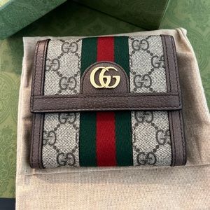 Gucci Ophidia GG French Flap Wallet